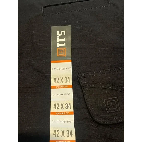 NWT 5.11 Tactical Stryke Pant Flex Tac Mens 42x34 Straight Fit Black 74369 - Picture 10 of 10